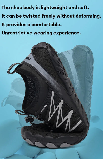 Outdoor Lightweight Men's Training Running Barefoot Shoes, Quick-Dry Swimming Water Shoes, Sport Gym Fitness Jogging Sneakers