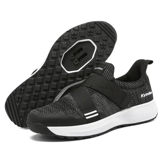 Cycling Shoes MTB Flat Pedal Cleat Shoes Mountain Man Bicycle Shoe Speed Cycling Racing Sneaker Road Bike Shoe Lock Footwear Men