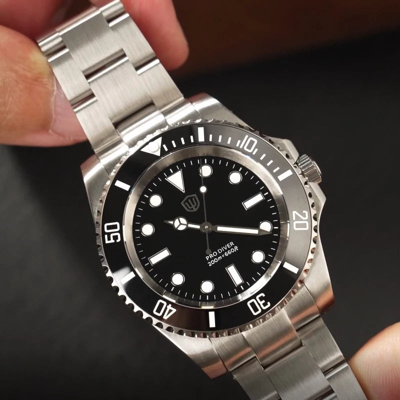 Watchdives WD1680Q V2 VH31 Sweep Quartz Movement Watch Luxury Top Brand Sapphire Stainless Steel 20Bar Waterproof Men Watches