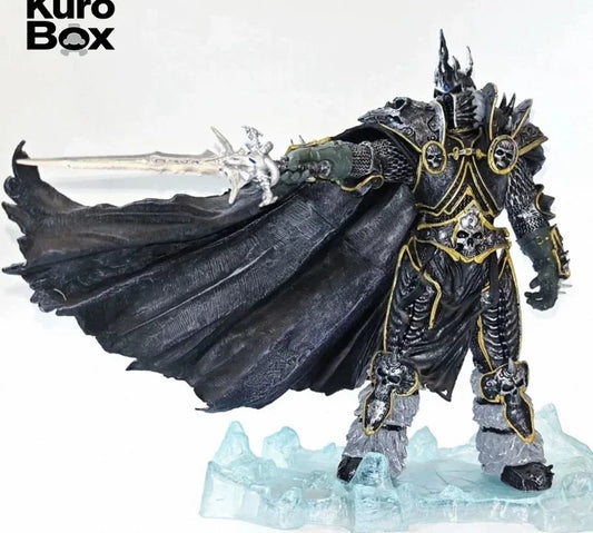 Hot Baiyang Anime World Of Warcraft Lich King Arthas Death Knight Gk Figure Statue Collectible Model Desktop Ornament For Men