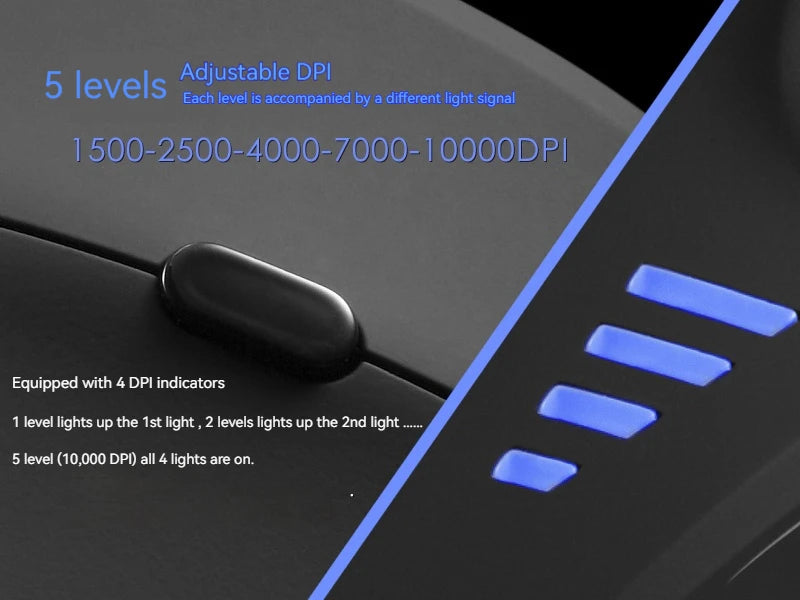 ZELOTES C-18 Vertical Mouse 11 Key Optical Mouse RGB Joysticks Programmable Laser Gaming Mice For PC Computer Gamer