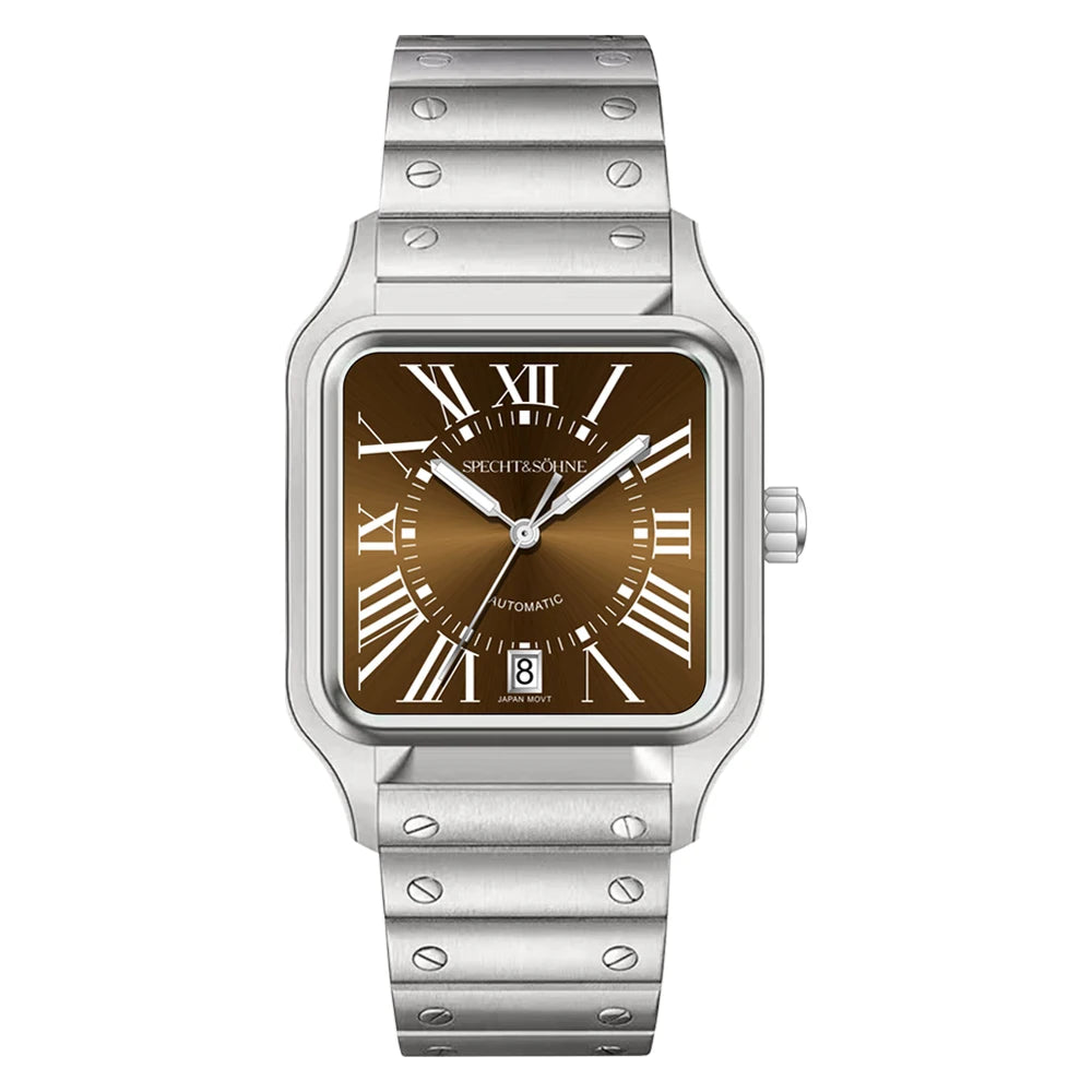 2025 New High Quality Specht&Sohne Watch 34MM Men Automatic Mechanical Watches Green Color Sapphire Stainless Steel Reloj Hombre