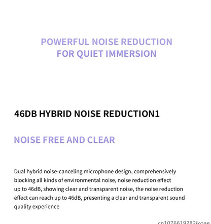 realme Buds T310 Earphones 46dB Active Noise Cancelling HiFi Wireless Headphones Bluetooth 5.4 Game Music Headset Long Standby
