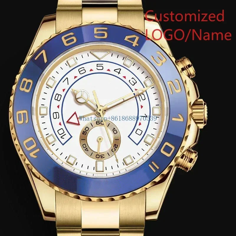 A989 Store Customized Watch Men's  44mm  Automatic Mechanical Male Brand Clock Top Watches