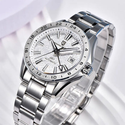 PAGANI DESIGN New GMT Mens Mechanical Watches 100M Waterproof Clock Sapphire Glass Automatic Men Watch PD-1792 Relogio Masculino
