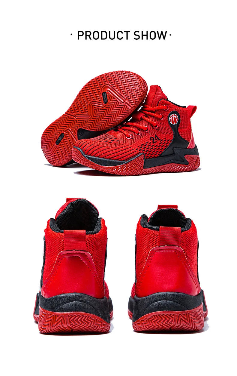 Große High-Top-Sportschuhe für Herren, lässig, atmungsaktiv und bequem, mit dicker Sohle – Basketballschuhe und Laufschuhe