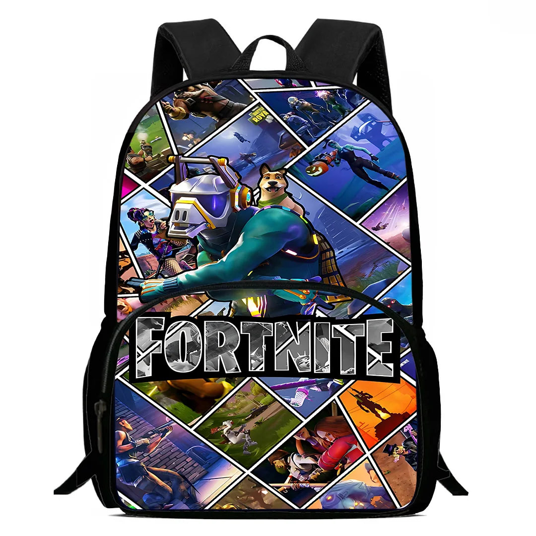 Kinderrucksäcke mit angesagtem Game-Design, Umhängetasche und Federmäppchen F-FortniteS, Schulrucksäcke mit großem Fassungsvermögen für Jungen und Mädchen, ideales Geschenk