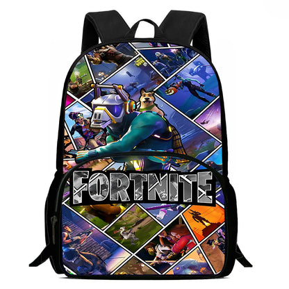 Kinderrucksäcke mit angesagtem Game-Design, Umhängetasche und Federmäppchen F-FortniteS, Schulrucksäcke mit großem Fassungsvermögen für Jungen und Mädchen, ideales Geschenk