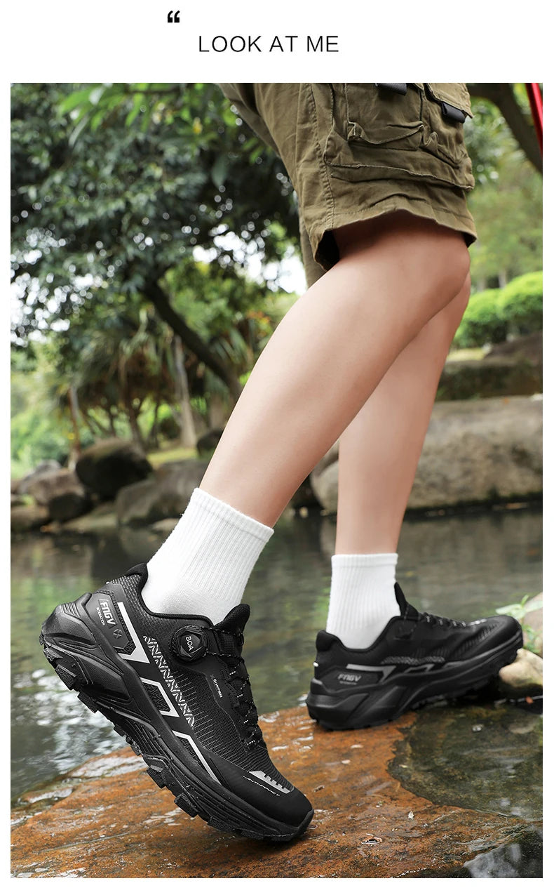 Frühlings- & Sommer-Laufschuhe für Herren – Outdoor-Wanderschuhe, abriebfeste Trailschuhe mit BOA-Verschluss, atmungsaktiver Sport- & Freizeitstil