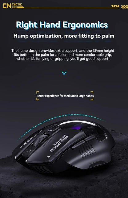 Inphic A9 Explorer V2 Three-mode Gaming Mouse Indicator DPI Adjustable Macro-driver Ergonomics 12000DPI 1000Hz rate of return