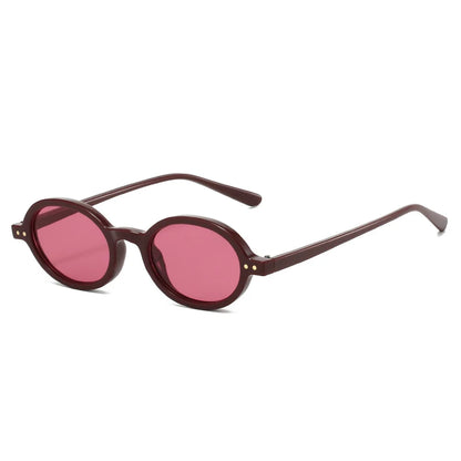 2026 Retro Small Round Frame Eyewear | Double Gold Rivet Accent | High-End Styling Sunglasses