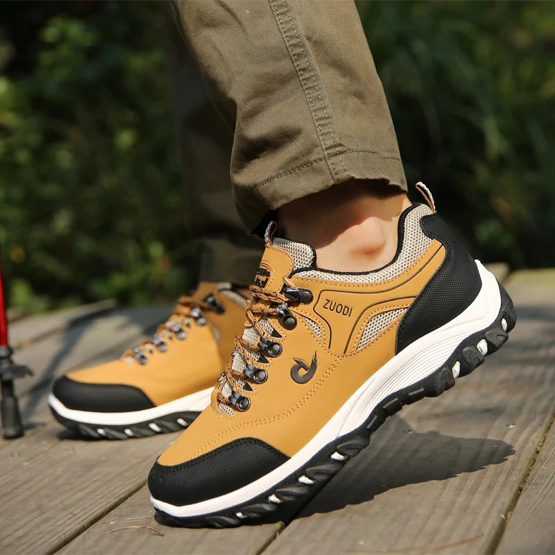 Men's leather casual shoes, sneakers for men, spring, autumn, winter shoes, lightweight tennis walking shoes for men