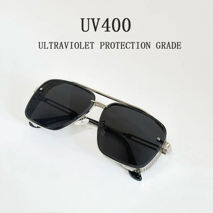 2025 Steampunk Sunglasses For Men Retro Square Punk Sunglasses Women Trendy Luxury Fashion Glasses Gafas De Sol Hombre Zonnebril