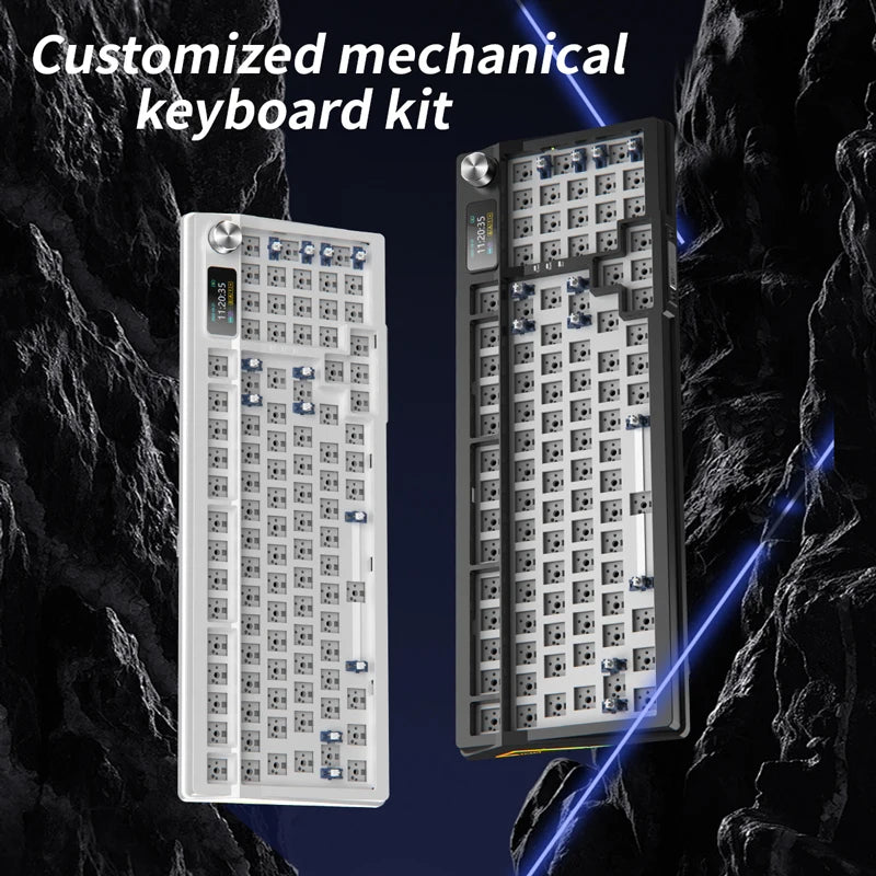 YINDIAOY95 Mechanical Keyboard KIT With Display Screen RGB Backlit Gasket Structure Gaming Hot Swap Keyboard for Customized
