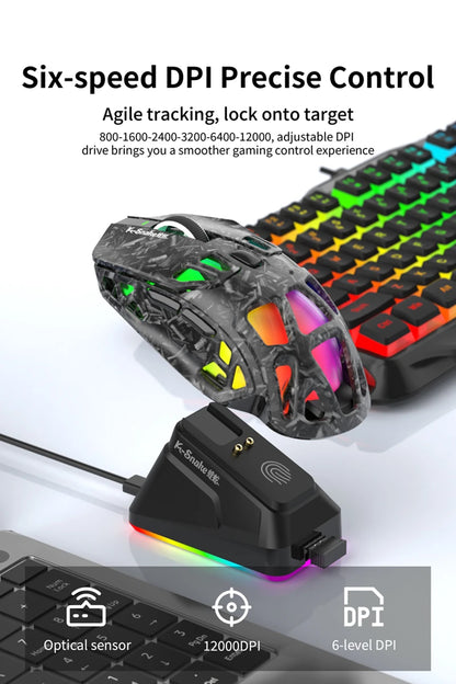 Lenovo X9Pro Tri-Mode Wireless Mouse 2.4G Bluetooth Wired Lightweight Magnetic Charging Dock Desktop Laptop Gaming&Office