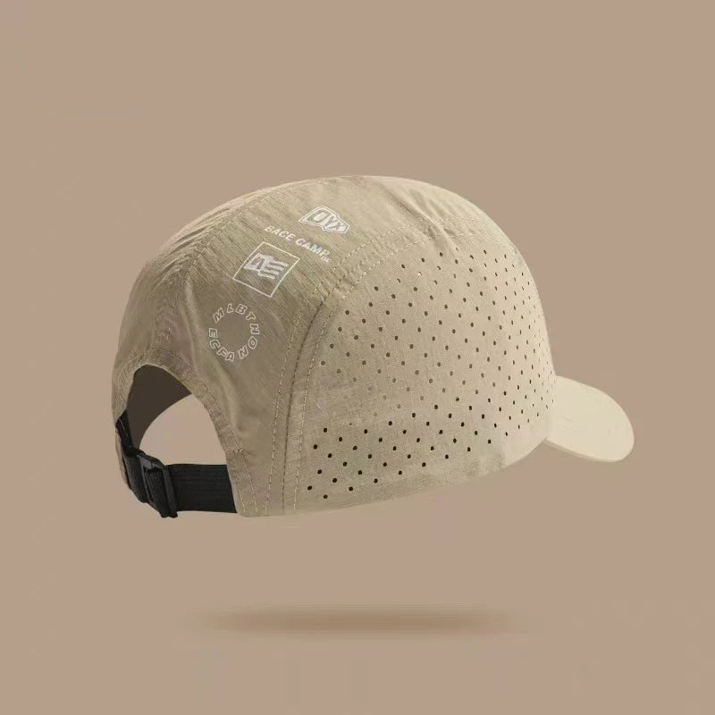 Summer lightweight cool and comfortable double-sided breathable mesh printed letter pattern quick-drying baseball cap
