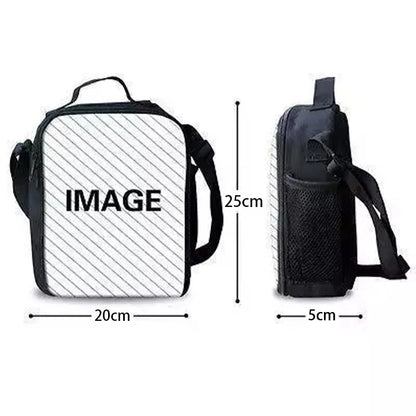Hot Game Child Insulated Large F-FortniteS Capacity Bag for Boy Girl Student Outdoor Picnic Resuable Thermal Cooler Lunch Box