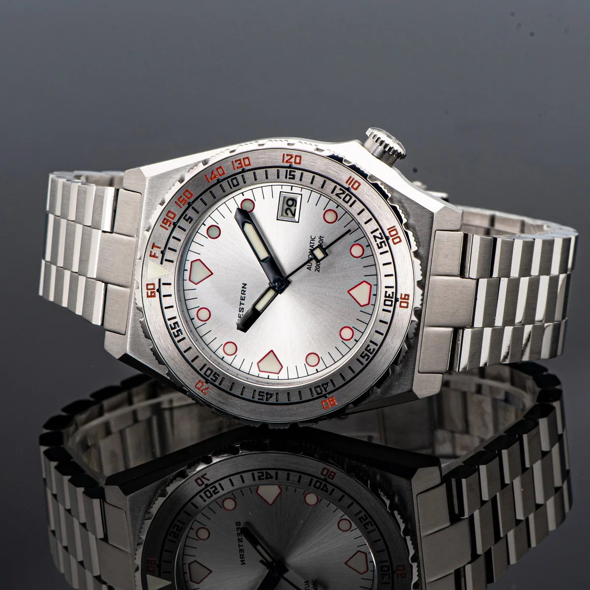 SEESTERN SUB600T V3 Men's Watch Automatic Diving Sapphire Wristwatch NH35 Movement Ceramic Bezel Luminous Date Jubilee Waterproof