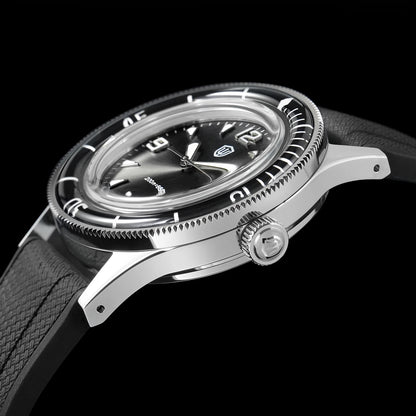 Watchdives WD50Q 38mm Watch Stainless Stee VH31 Sweep Seconds Quartz Movement Men Watches Bubble Sapphire Luminous Waterproof