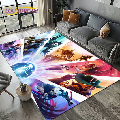 2025 New Style Fortnite-e Cartoon Rug Carpet for Living Room Bedroom Decor, Floor Mat Non-slip Decoration for Sofa Doormat Kids