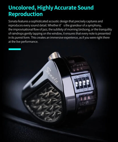 KZ Sonata 14BA Balanced Armature Drive in Ear Earphone Tuning Earbuds Hifi Monitoring Music Game Headphone 2PIN Cable