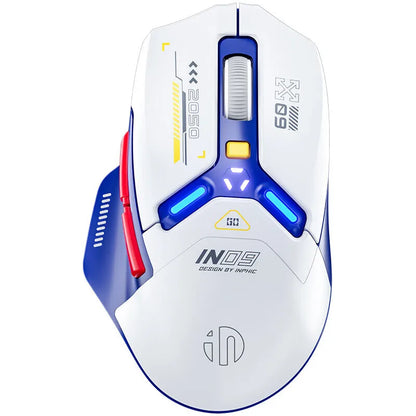 INPHIC IN9 Upgraded Wireless Gaming Mouse High DPI Tri-mode 2.4G Bluetooth Type-C Wired RGB Light Macro Programmable Mice for PC