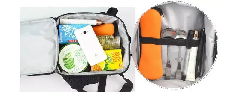 Isolierte Lunchbox für Kinder, großes Fassungsvermögen, Hot-Game-F-FortniteS-Tasche für Jungen, Mädchen und Schüler, für Outdoor-Picknick, wiederverwendbare Thermo-Kühltasche
