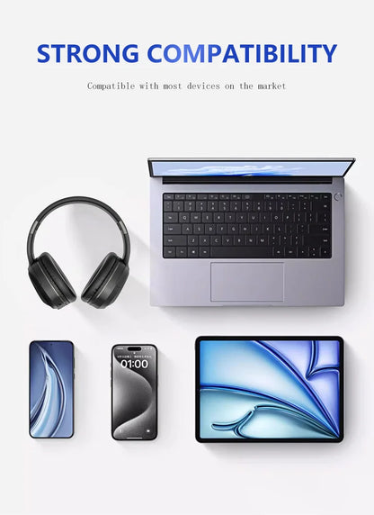 Wireless TV Headphones Bluetooth 5.0 USB Adaptor Stereo Headset Foldable Helmet Earbuds with Mic for Samsung  TV PC Music