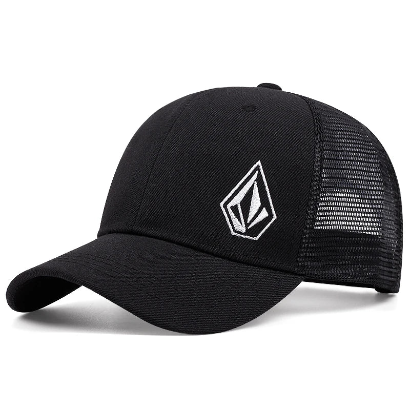 2025 New Diamond Embroidered Cotton Mesh Hat Men's Hip Hop Hat Decorative Hat Women's Outdoor Sports Sunshade Hat Baseball Hat