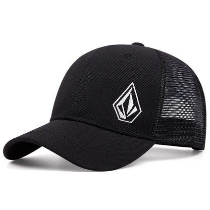 2025 New Diamond Embroidered Cotton Mesh Hat Men's Hip Hop Hat Decorative Hat Women's Outdoor Sports Sunshade Hat Baseball Hat