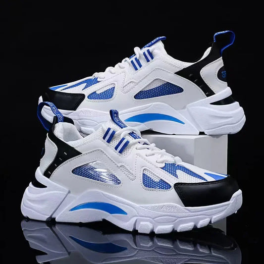 Spring New Style Breathable Thick Bottom Heightening Sports Dad Shoes Men Korean Version Trendy Casual Shoes Autumn Model