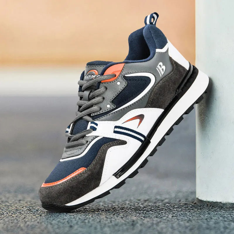BONA New Designer Action Leather Sport Shoes Men's Sneakers Running Shoes Men's Tennis Walking Footwear Trendy Fitness