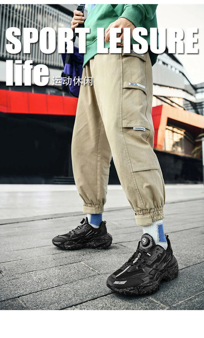 Men's Sport Shoes Casual Fashion Running Sneakers High Quality Breathable Lightweight Outdoor Walking Anti-slip Footwear