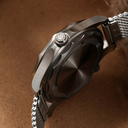 Watchdives WD007Q Diver Watch VH31 Sweep Second Quartz Movement Luminous Domed Sapphire Crystal Watches 42mm Titanium Watches