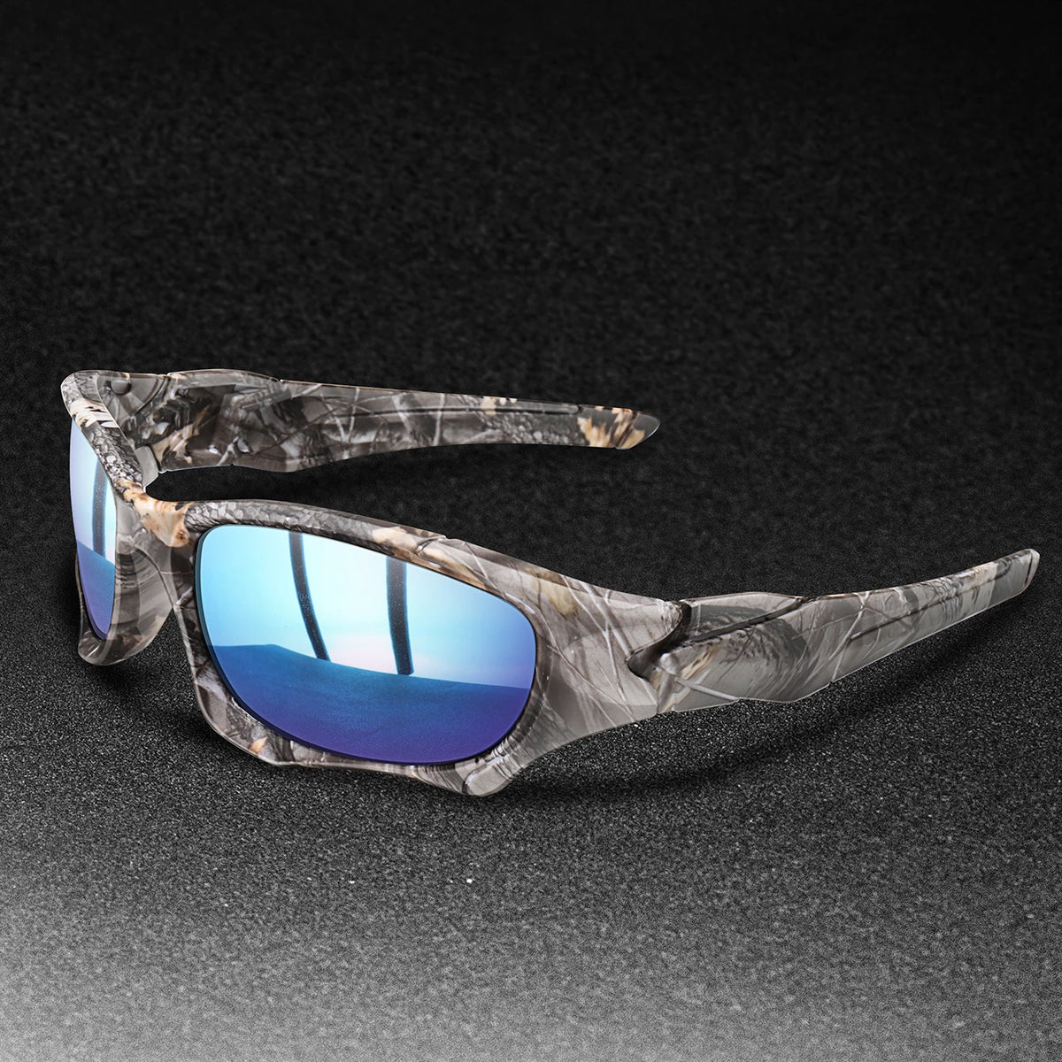 Polarized Fishing Sunglasses for Men Women Classic Camouflage Shades with UV Protection for Outdoor Driving Cycling Hiking