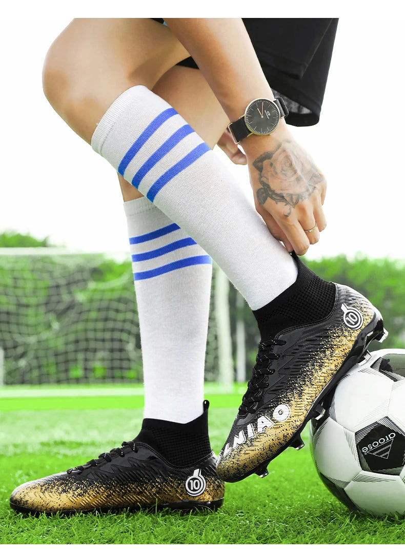 Men's Soccer Shoes Kids Football Boots Women's Professional Soccer Cleats Anti-skid Football Shoes TF/FG Outdoor Football Shoes