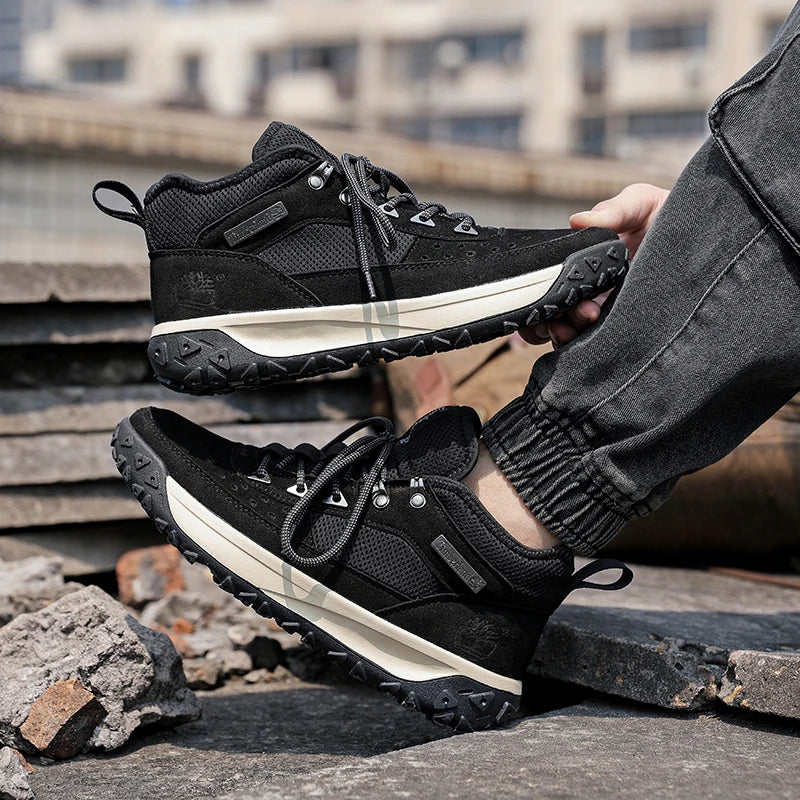 2025 Autumn High-Quality Men's Casual Shoes Versatile Trendy Outdoor Wear-Resistant Hiking Shoes Lightweight Soft Sports Shoes