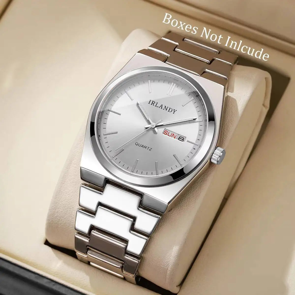 Luxury Mens Calendar Quartz Wristwatches Fashion Men Business Watches Clock Gift Reloj Hombre（Without Box）