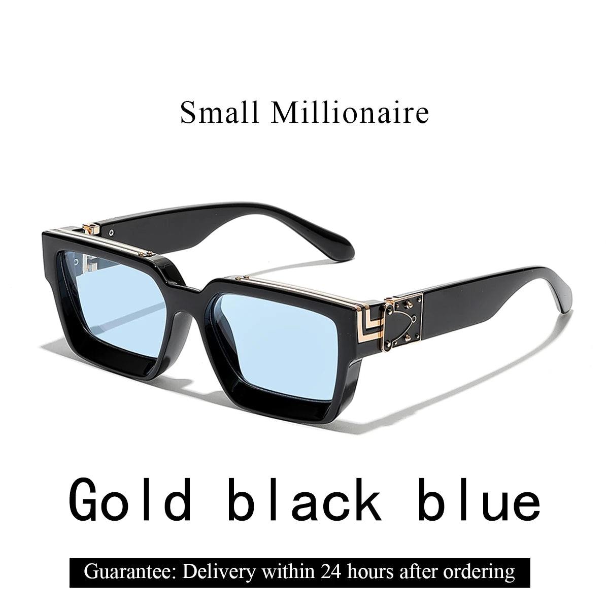 Ruiao Retro Black Millionaire Shades Luxury Sunglasses 2026 For Men Designer Famous Brand Square Sun Glasses Man Women Sunglass