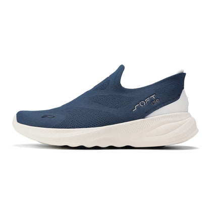 Scarpe casual da passeggio slip-on da uomo Li-Ning SOFT GO 2 KNIT, ammortizzate, comode e stabili, sneakers sportive quotidiane in mesh per jogging LiNing AGLV017