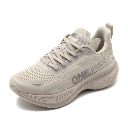 ONEMIX Bumper Max Jogging Running Shoes, Unisex Lightweight Sneakers, Road Wear-Resistant, Fashion Sports Fitness Shoes