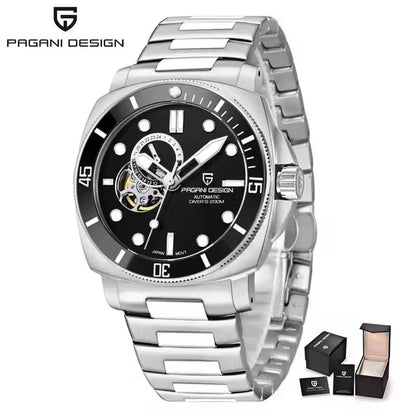 PD1736 PAGANI DESIGN 2025 Men Automatic Mechanical Watches Casual Fashion Sapphire Stainless Steel Diving TMI NH39 Reloj Hombre