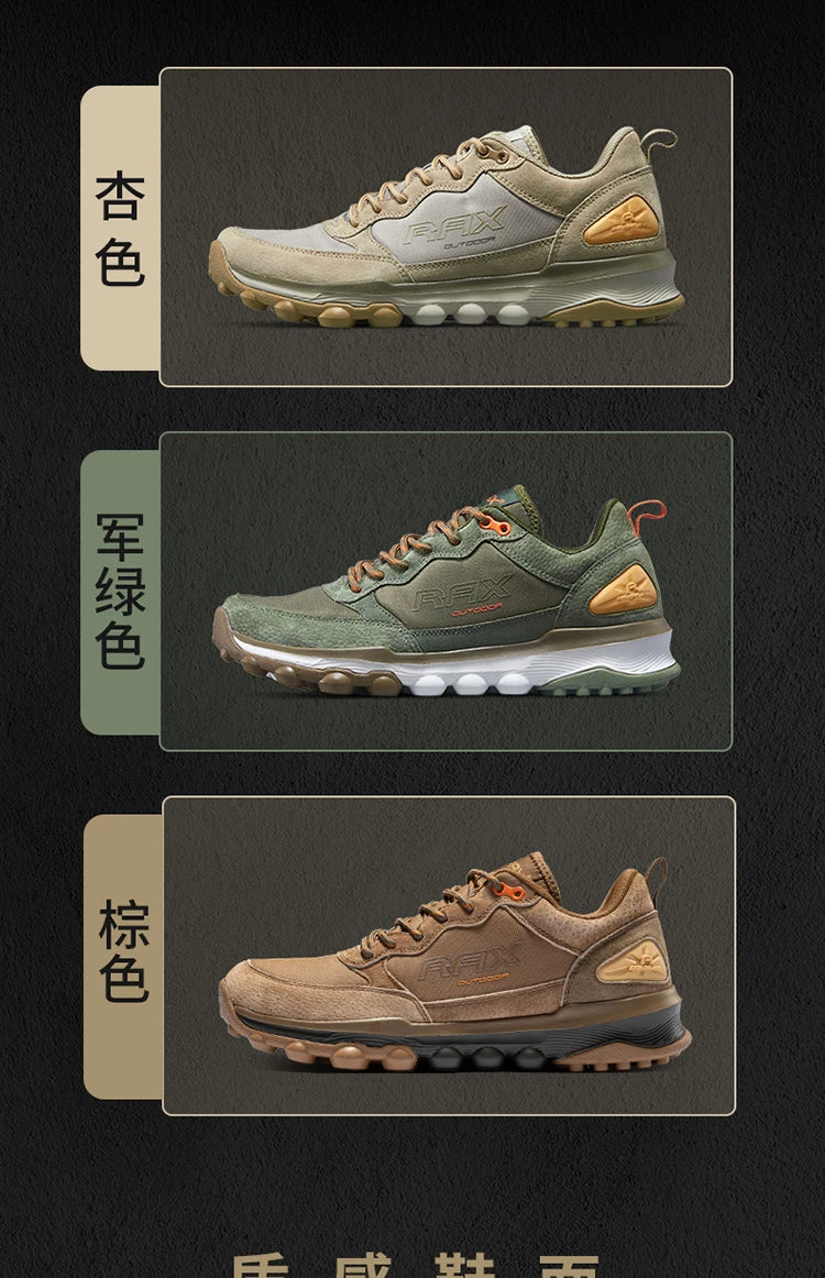 Rax  Men Hiking Shoes  Breathable Outdoor Sports Sneakers for Men Lightweight Mountain Climbing Trekking Shoes Lightweight Shoes
