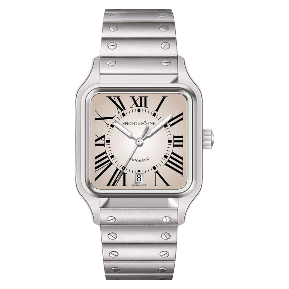 2025 New High Quality Specht&Sohne Watch 34MM Men Automatic Mechanical Watches Green Color Sapphire Stainless Steel Reloj Hombre
