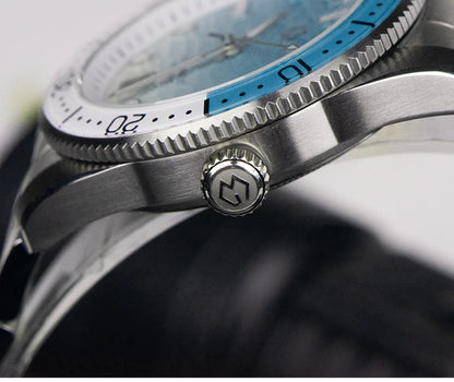 40mm Diver Watch Texture Men's Watches Automatic Mechanical Sapphire Waterproof 150 Meters Luminous Comes With Rubber Strap