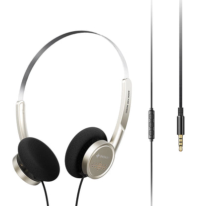 Snowsky/FiiO Wind 3.5mm ON-Ear Headphones for Recording Gaming with Microphone, 40mm Diaphragms driver,HiFi Sound