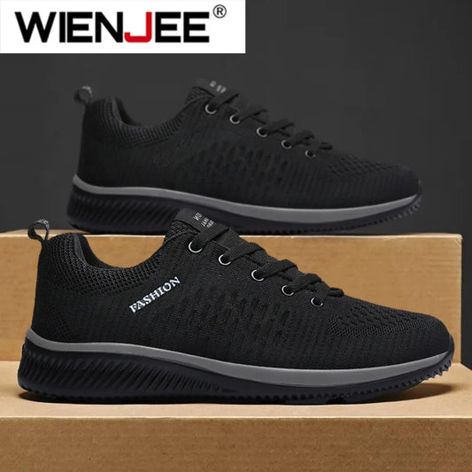 Men Running Walking Knit Shoe Casual Sneakers Breathable Sports Running Athletic Gym Lightweight Outdoor Women Shoes Size 38-47