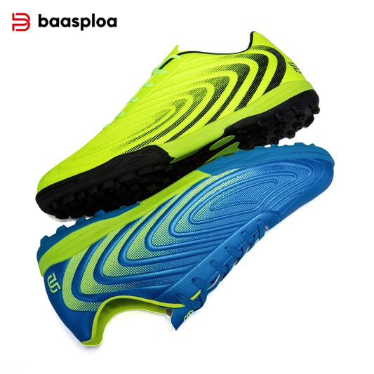 Baasploa Men Soccer Shoes Comfort Brand Lightweight Turf Training Professional Football Shoes Male Soft Sneakers Non-Slip
