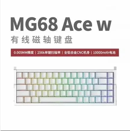 Irok MG68 MAX Keyboard Magnetic Switch Hot Swap RGB 8K Gamer Mechanical Keyboard PC E-Sports Gaming Accessories Customized Gift