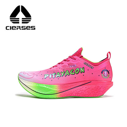 CIERSES Carbon Fiber Plate Marathon Running Racing Shoes Men Professional Stable Support Shock-Relief Rebound Training Shoes